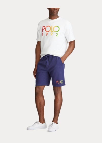 Pantalones Cortos Polo Ralph Lauren Hombre Azul Marino - Polo 1992 Fleece - WVEKS8963